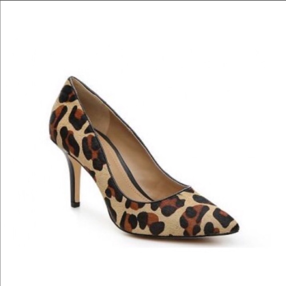 BCBGENERATION Leopard Pony Hair Pump Size 7.5